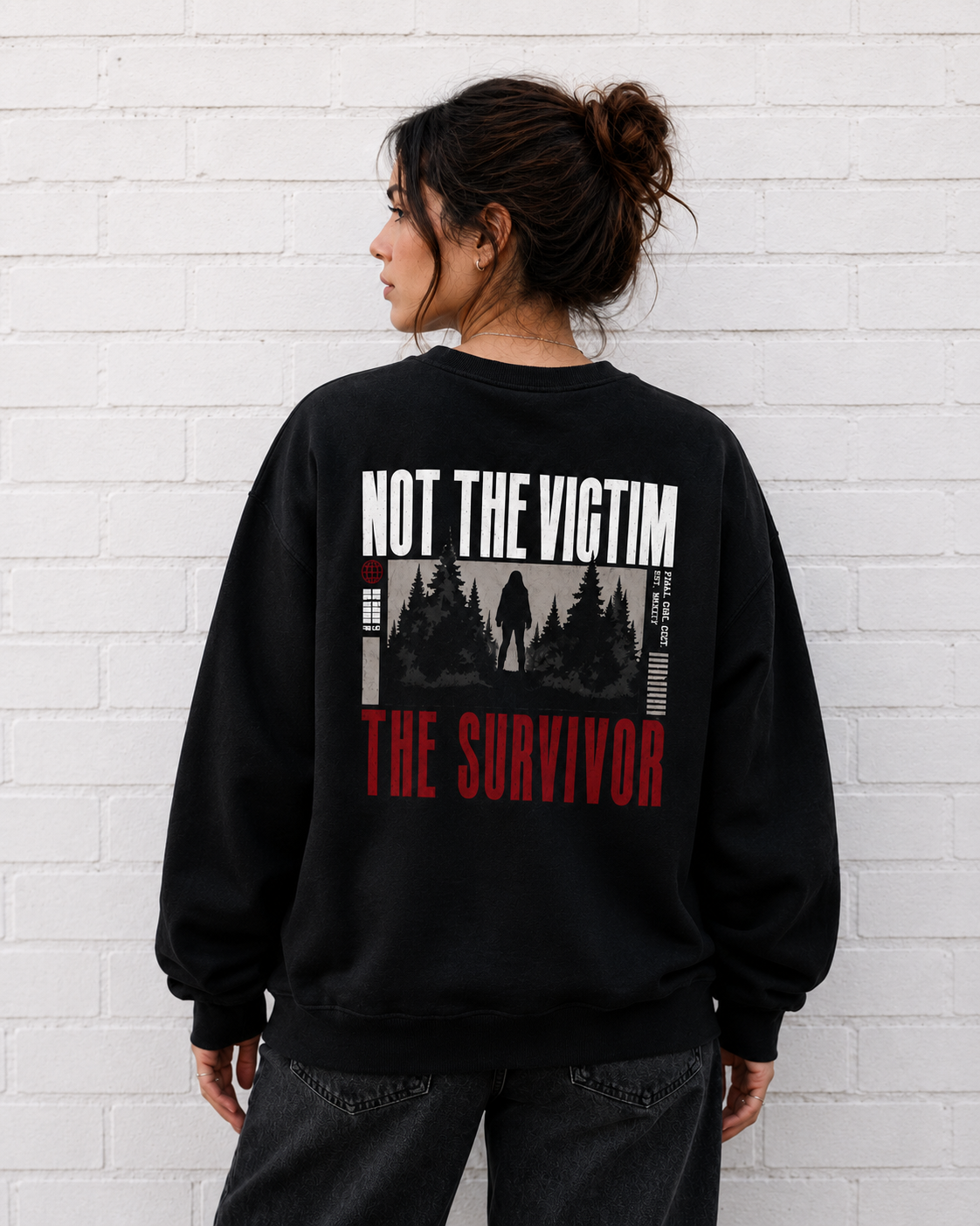 Not The Victim. The Survivor | Final Girl Cult Crewneck