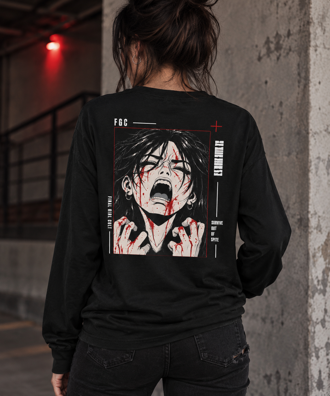 Survive Out Of Spite | Final Girl Long Sleeve T-Shirt
