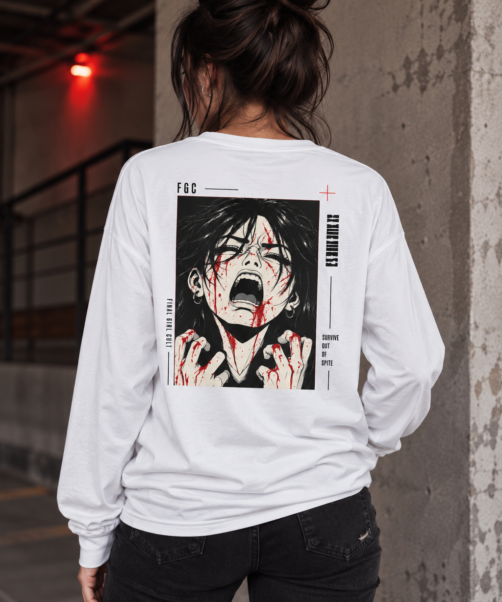 Survive Out Of Spite | Final Girl Long Sleeve T-Shirt