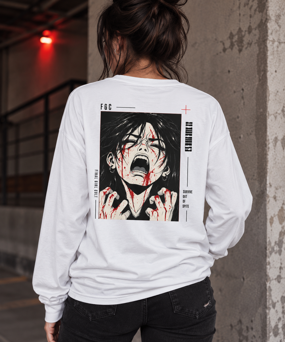 Survive Out Of Spite | Final Girl Long Sleeve T-Shirt