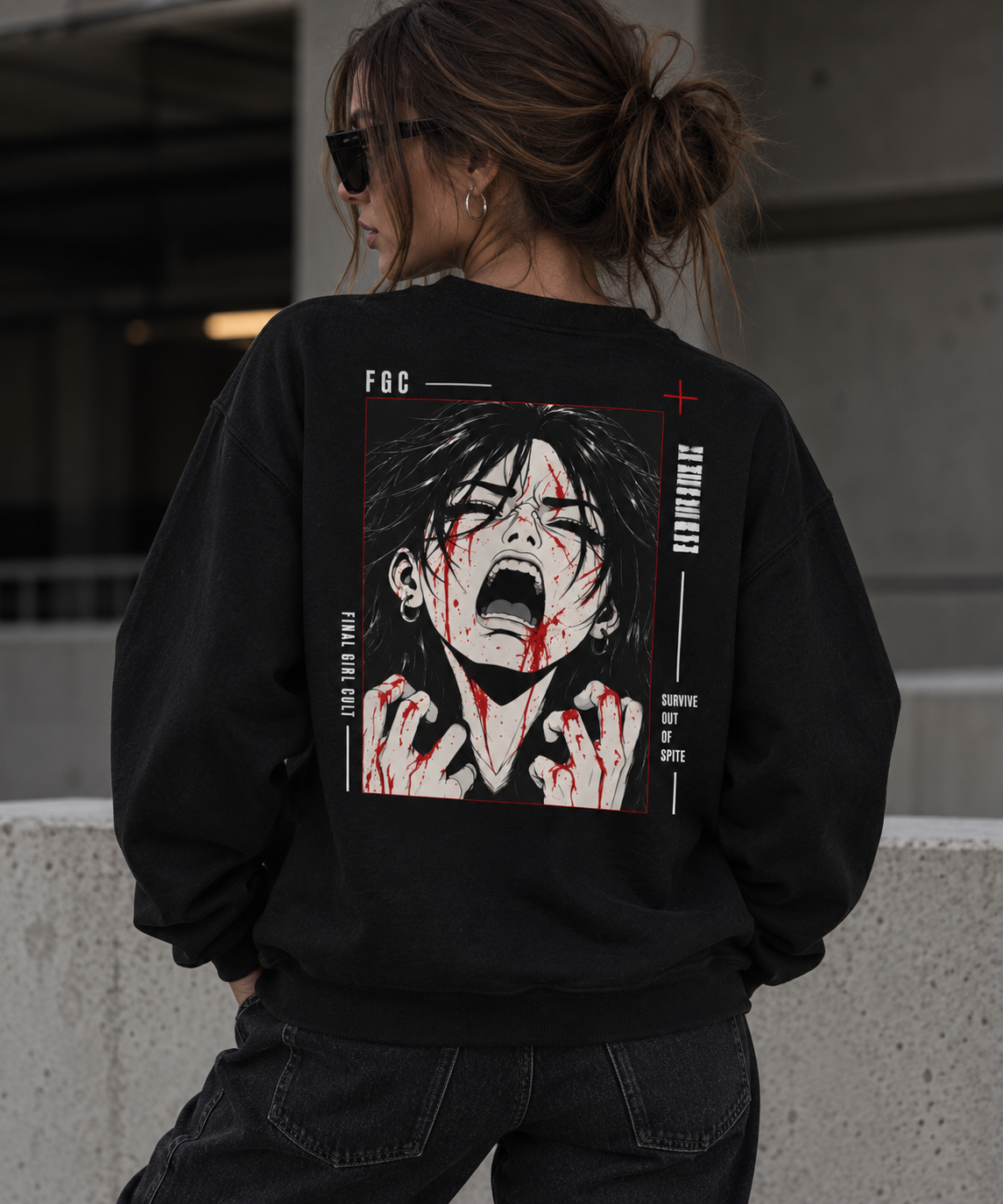 Survive Out Of Spite | Final Girl Cult Crewneck