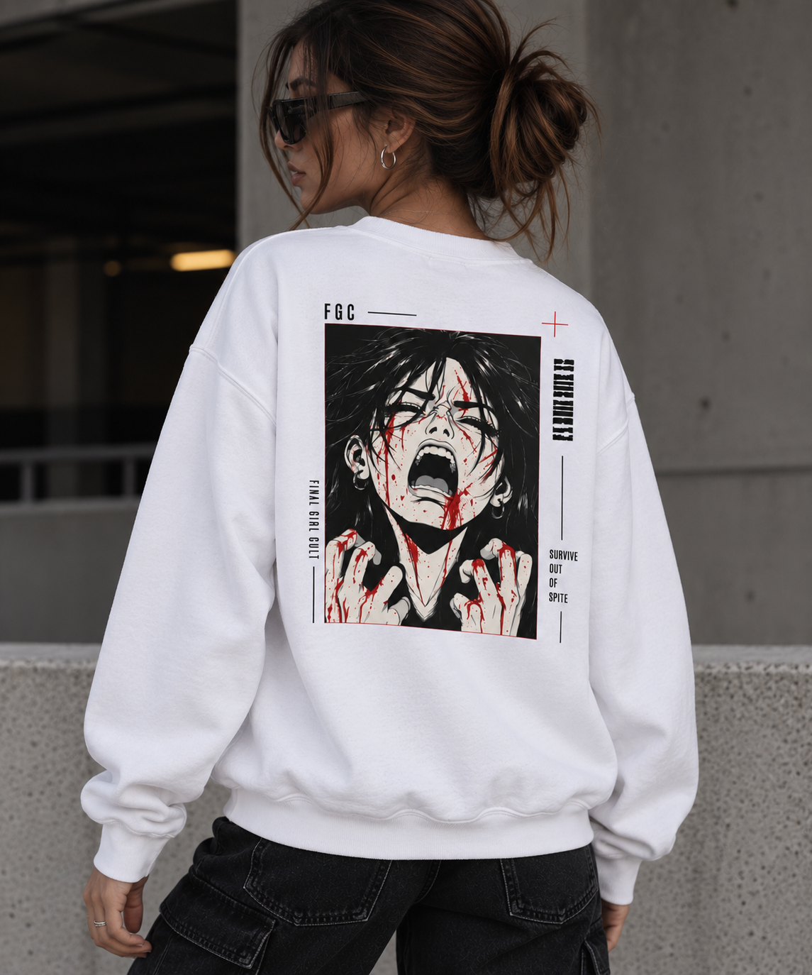 Survive Out Of Spite | Final Girl Cult Crewneck