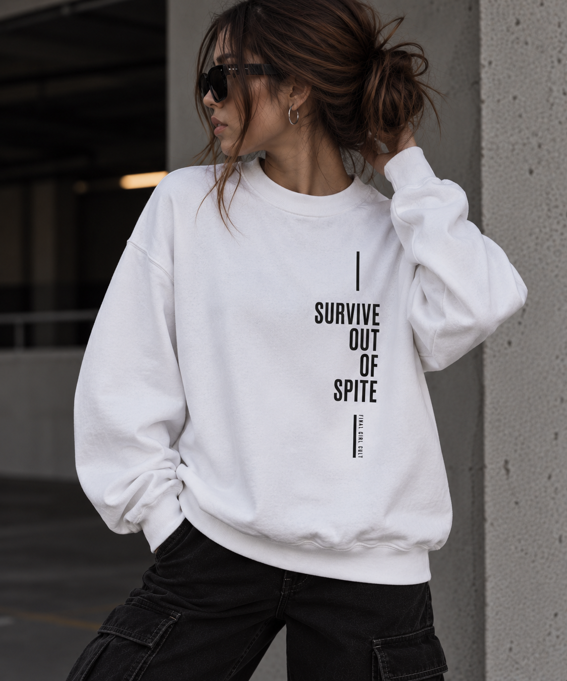 Survive Out Of Spite | Final Girl Cult Crewneck