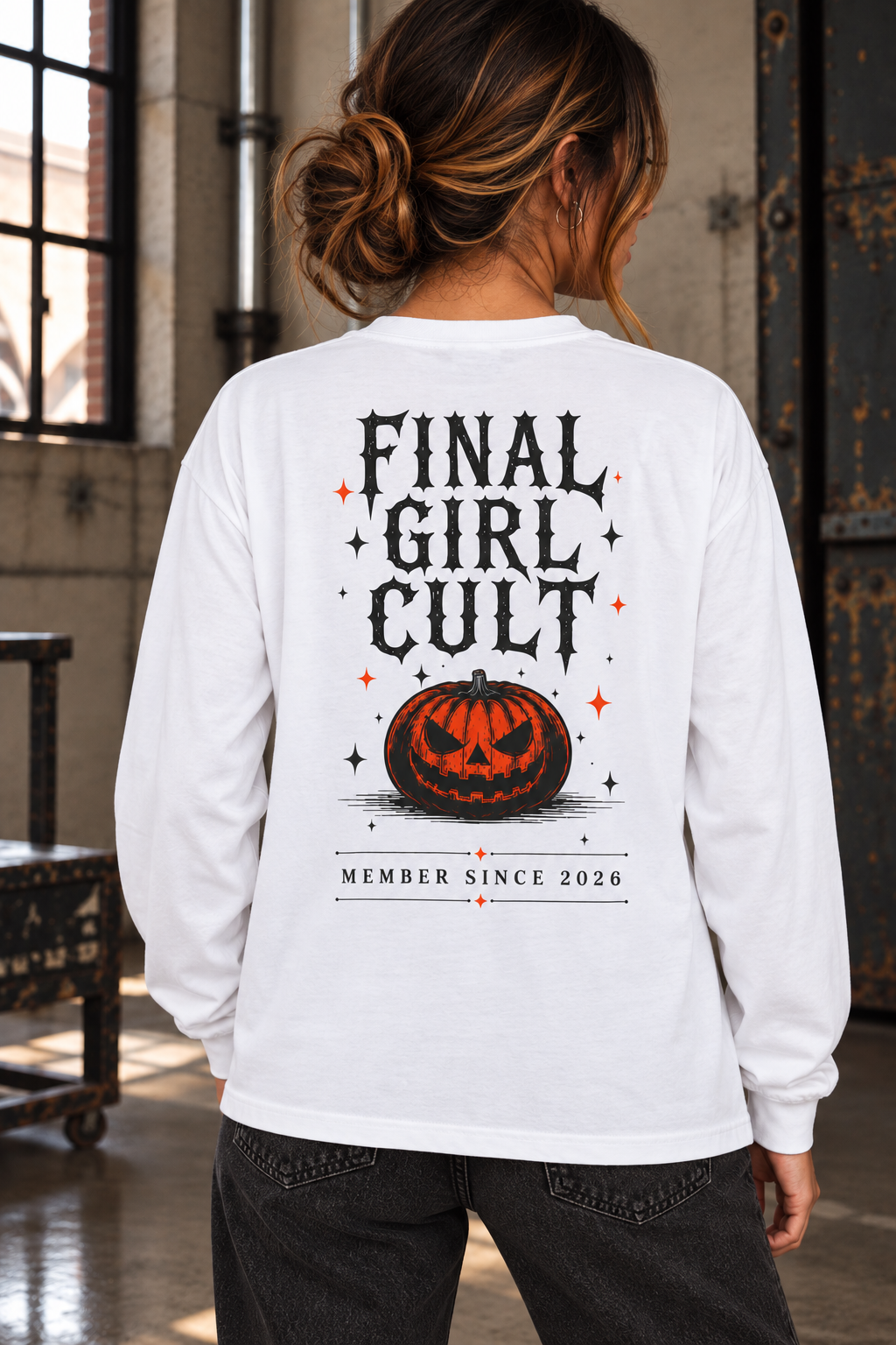 Happy Halloween | Final Girl Long Sleeve T-Shirt