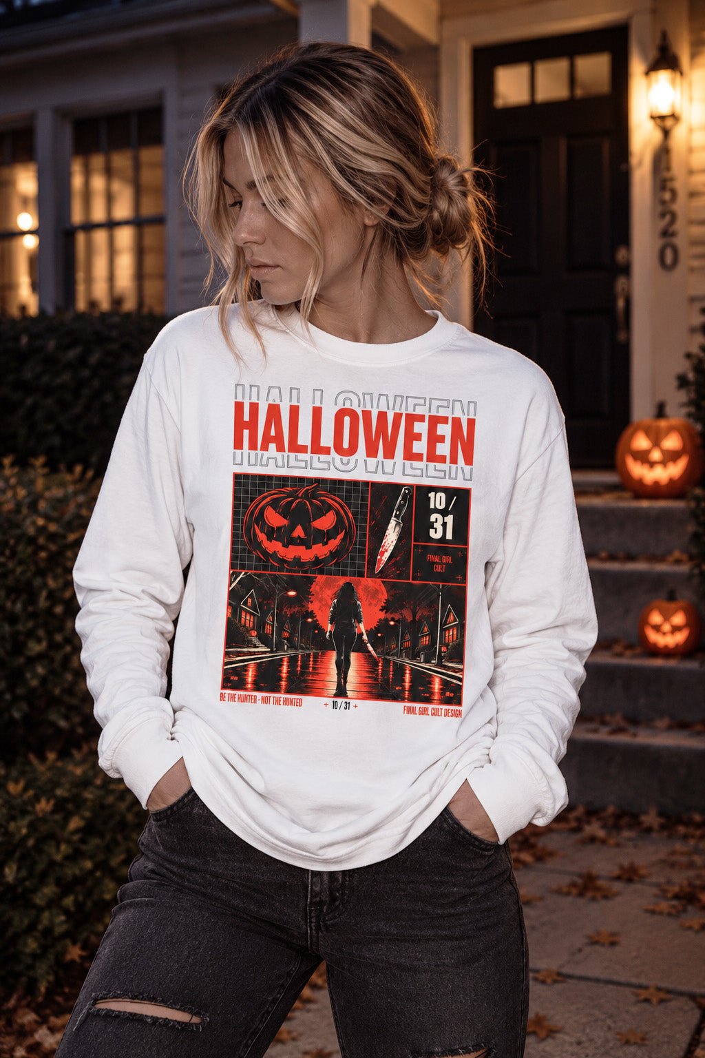 Be The Hunter | Final Girl Long Sleeve T-Shirt