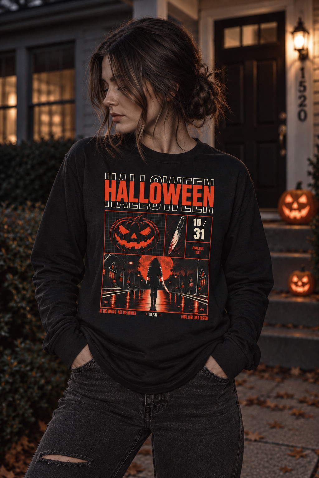 Be The Hunter | Final Girl Long Sleeve T-Shirt