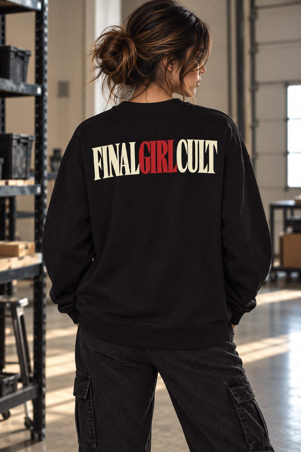 I'll Be Right Back | Final Girl Cult Crewneck